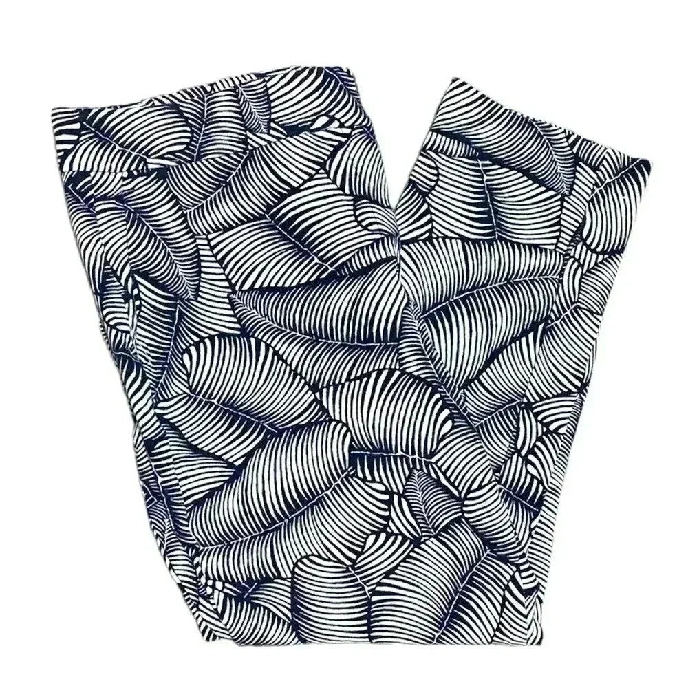 Ann Taylor Leaf Botanical Cropped Pants